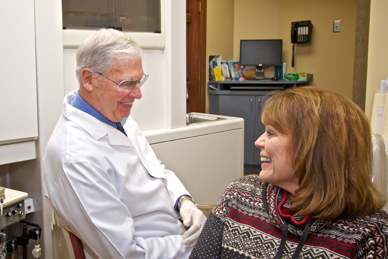 dentist and patient